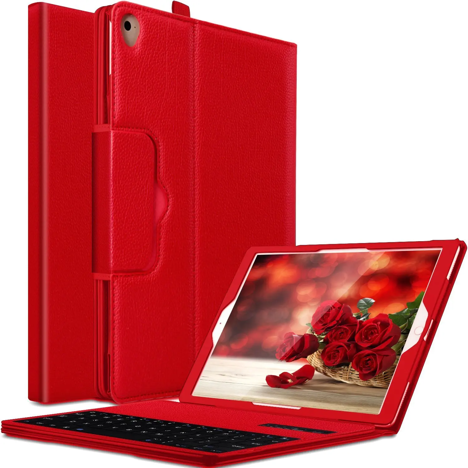 

for IPad Pro Keyboard case Folding PU Leather Folio Cover with Wireless Bluetooth Keyboard for iPad Pro 12.9 inch 2015/2017