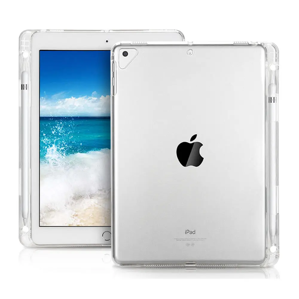 Прозрачный чехол для iPad 6 Air 2 прозрачный защитный планшета мягкий силиконовый Apple
