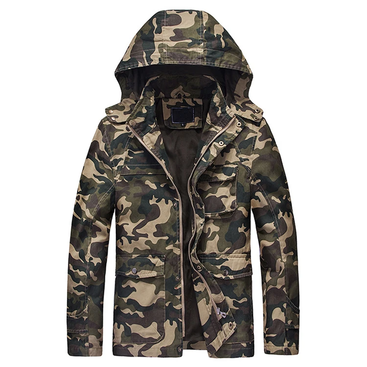 NaranjaSabor осень зима мужские военные куртки Камуфляж Толстая мужская повседневная верхняя одежда ветровки армейская тактическая одежда N441