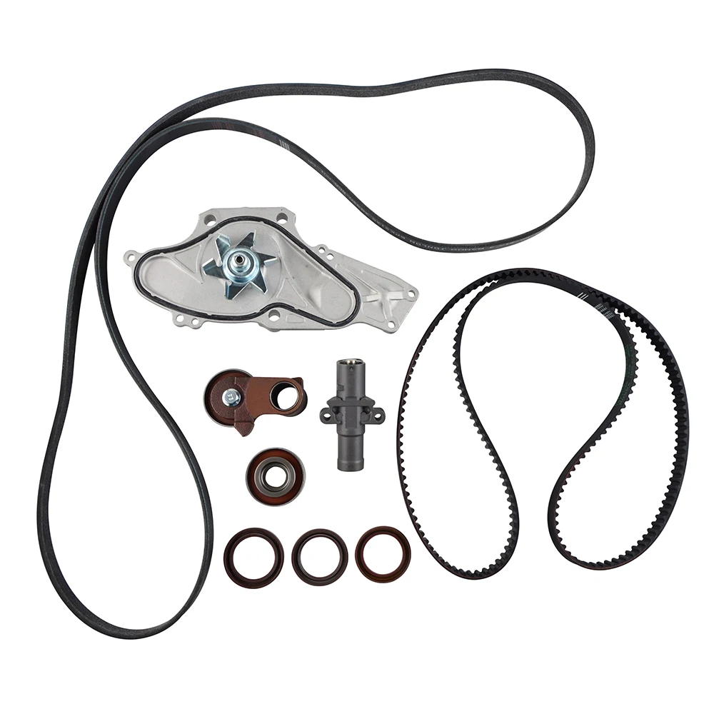 Timing Belt Tensioner Kit Crankshaft Seal Steering Belt For Honda