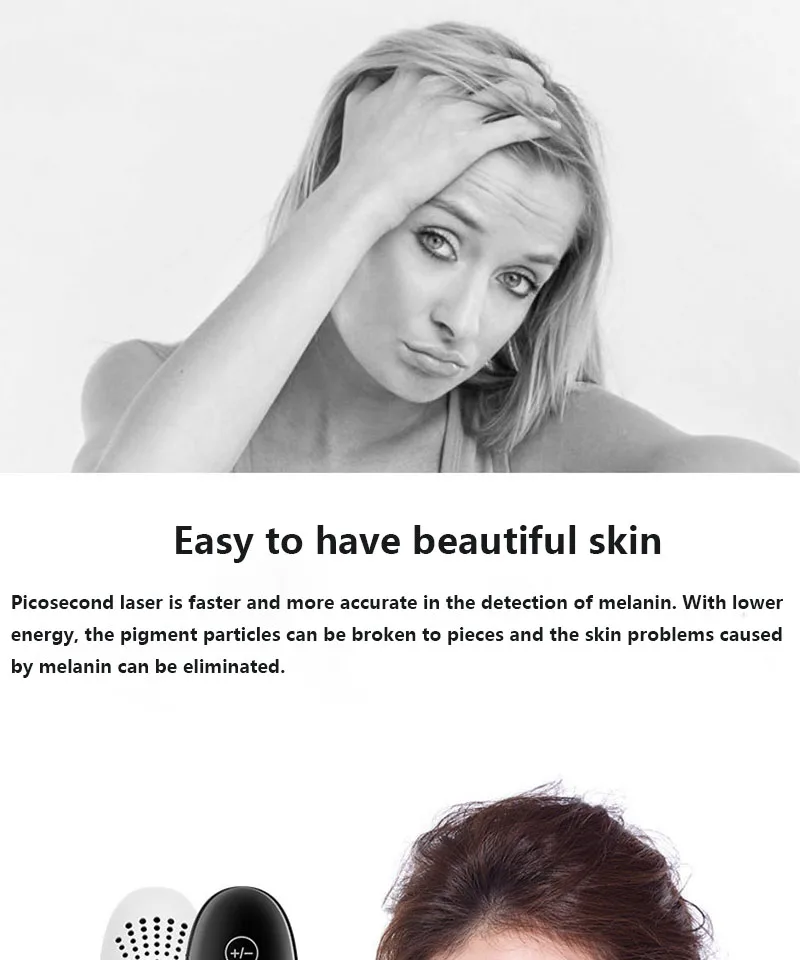 Remoção da Tatuagem Nível Laser Picosegundo Caneta Sarda Mole Ponto Escuro Sobrancelha Pigmento Acne Tratamento Máquina Beleza Cuidados 9 10 Utensílios de cuidado facial
