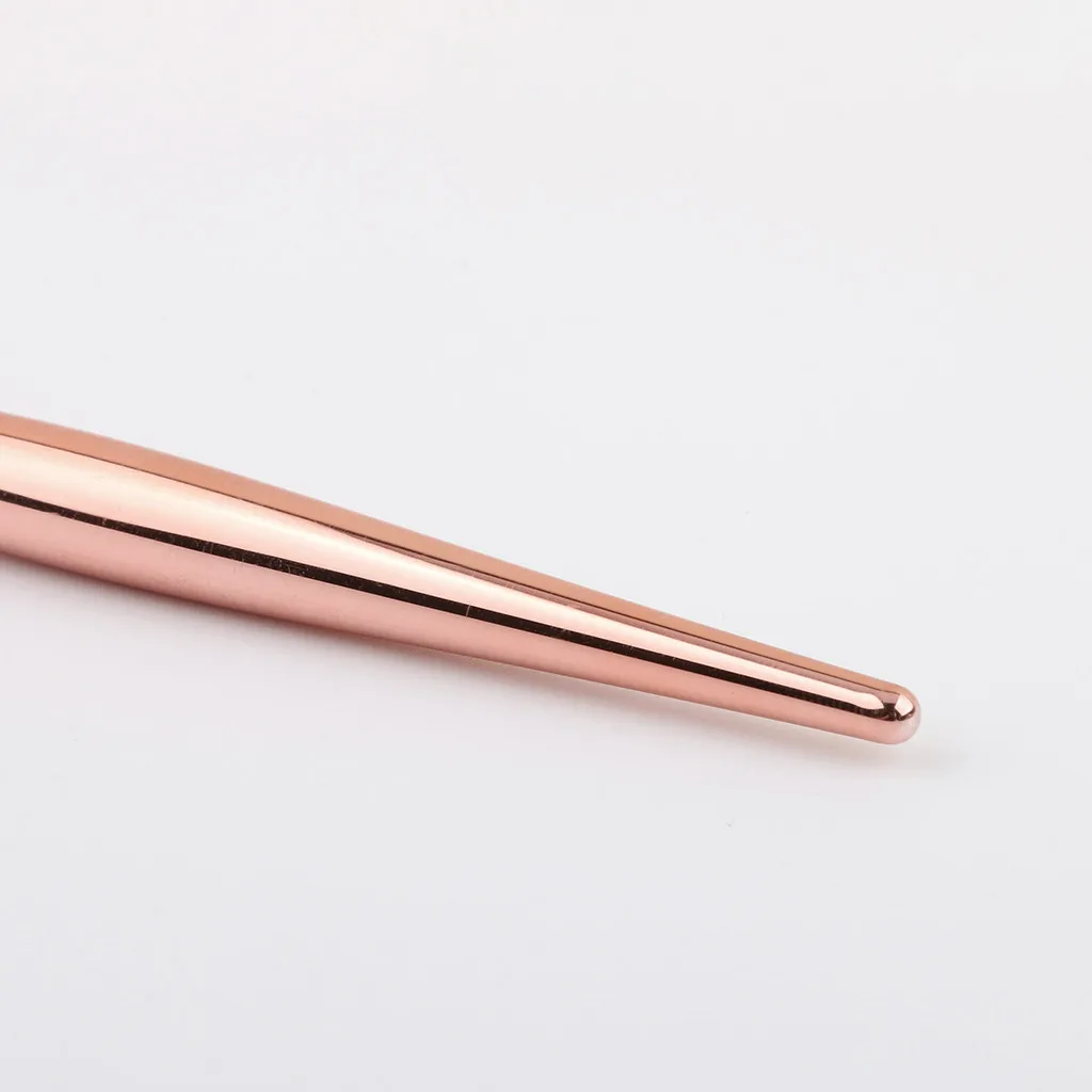 Высококлассная пластиковая ручка в форме сердца из розового золота кисти для макияжа основа Румяна Тени для век кисти комбинация Kozmetik# LR3