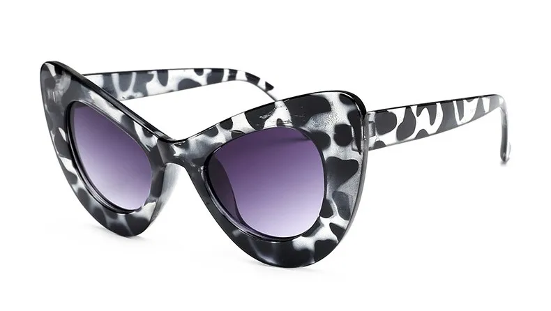 Sella, новинка, европейский стиль, женские негабаритные солнцезащитные очки Cateye, популярные, толстая, цветная оправа, Ретро стиль, Бабочка, солнцезащитные очки, UV400 - Цвет линз: amber