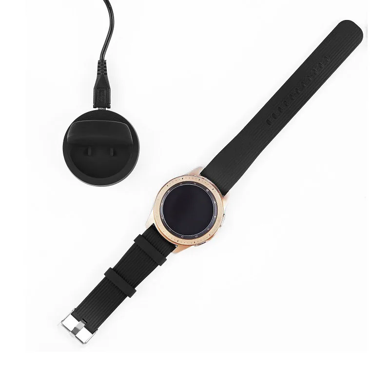 Портативное беспроводное зарядное устройство для Samsung Galaxy Watch 42 мм 46 мм|Батарейки