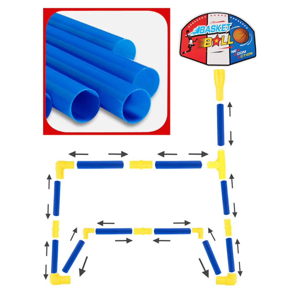 2 In 1 Children Sports Equipment Football Goal Basketball Stands Sports Toys for Kids Outdoor Toys