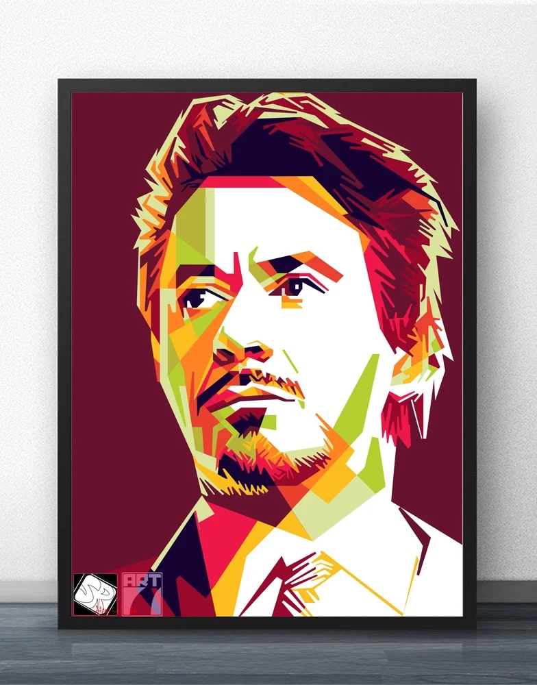 

Tony Stark Pop Art Wall Art Paint Wall Decor Canvas Art Poster Oil Paintings for Living Room No Frame