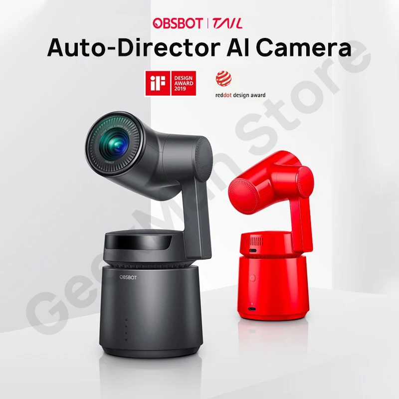 OBSBOT Tail Auto-Director AI camera Track auto zoom capture до 4 K/60fps vs insta360 one x evo 360 camera