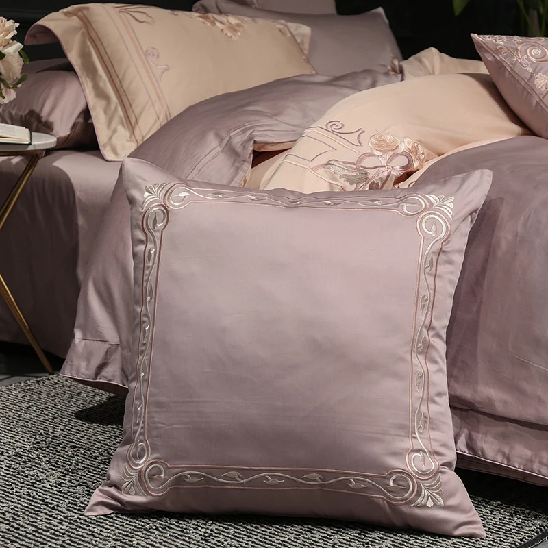 Waliicorners 4/7pcs Luxury Egyptian cotton bed linen sheets Royal Embroidery Bedding Set duvet covers India style bedclothes 18 KG0B2651