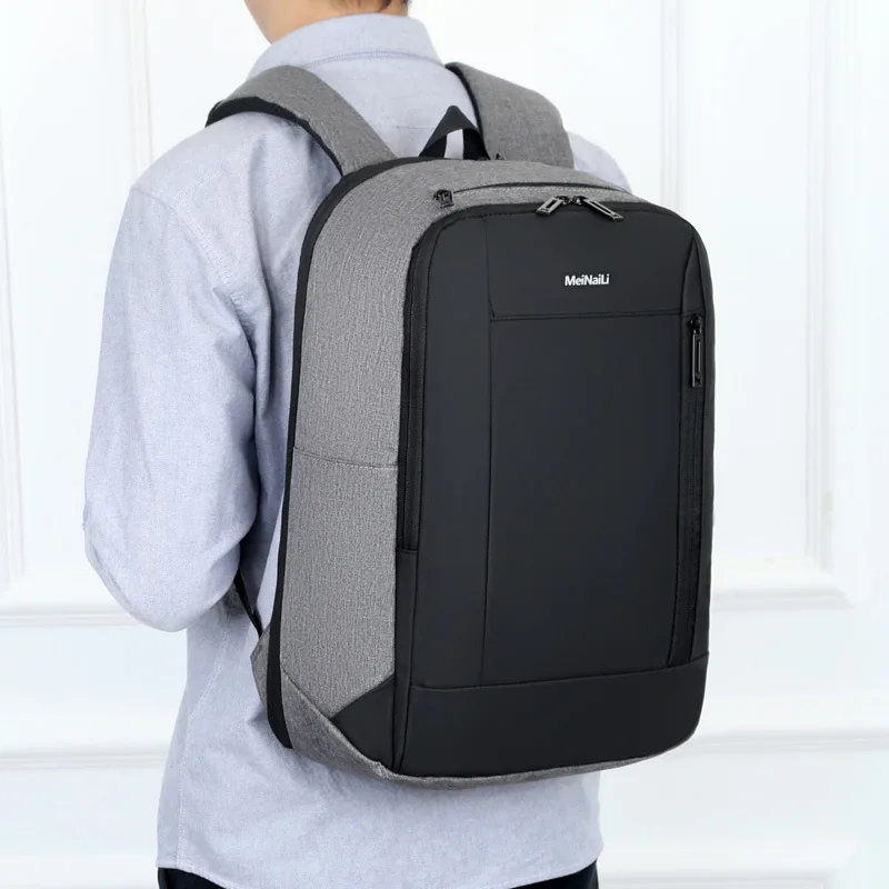 Fashion large male travel bag school bag man business laptop backpack  casual usb charging computer backpacks style bags 177