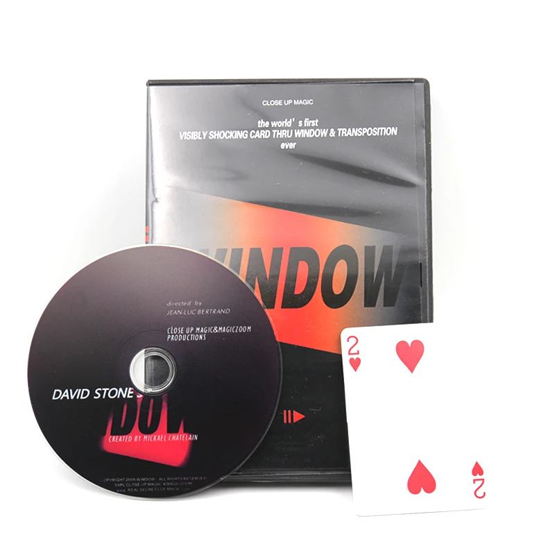 WINDOW By David Stone (Gimmicks+DVD) magic tricks Change A Card Thru