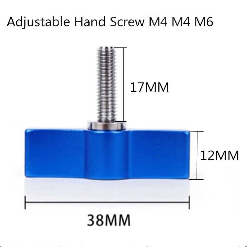 Jadkinsta камеры регулируемые ручные затягивающиеся винты с ручкой из алюминиевого сплава M4 M5 M6 регулируемые винты