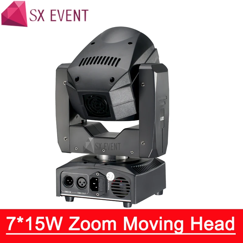 7*15 Вт zoom moving head light Professional освещение dmx dj светодио дный LED moving head Zoom Light 16 DMX смешивание DMX DJ Освещение