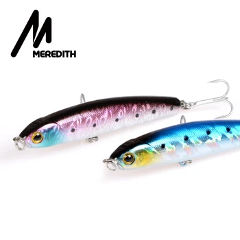 

Meredith Lures Fishing 1pcs 12.7g 80mm Slow Sinking Pencil Minnow Fishing Hard Artigicial Bait Wobblers Hooks Carp Fishing