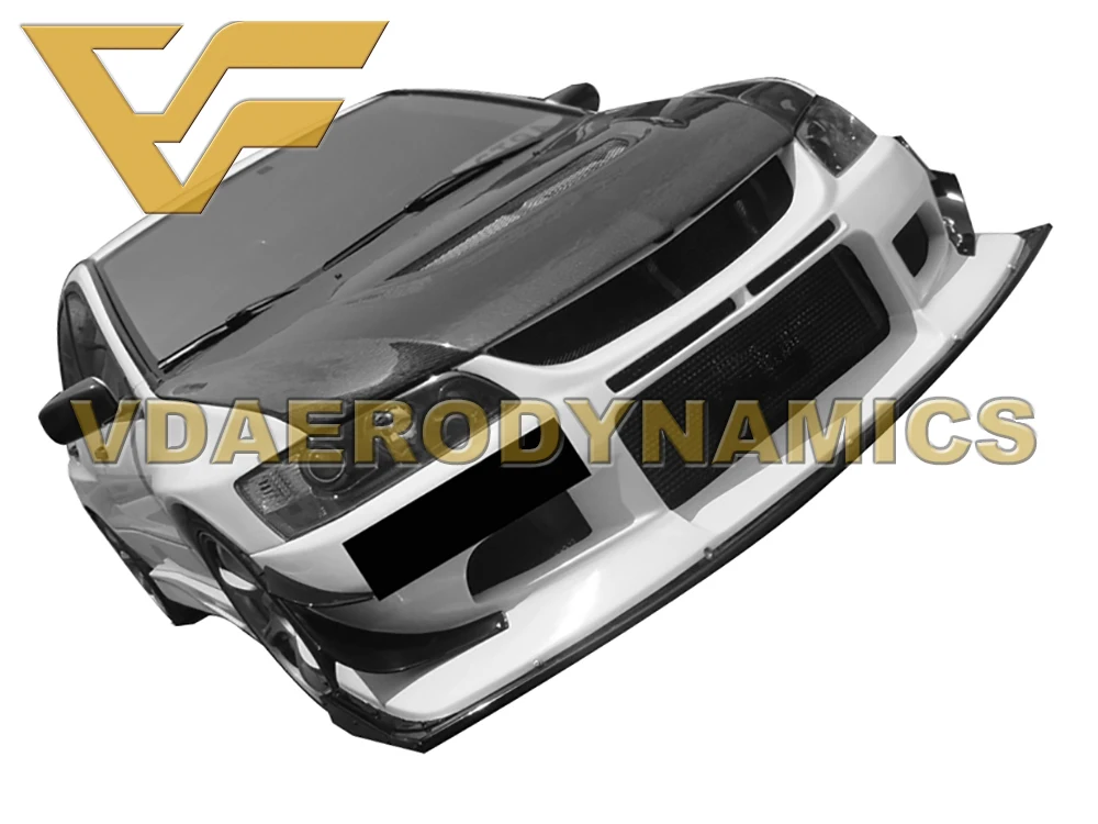 04-07 EVO8 EVO9 обновление до VT1 или VT2 Стекловолоконный Комплект переднего бампера-2 стиля на выбор