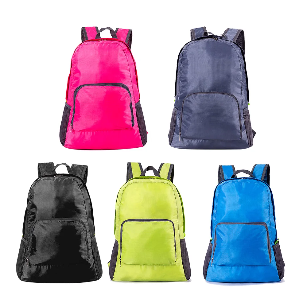 

High Quality 5 Color Lightweight Nylon Foldable Backpack Waterproof Backpack Portable Pack For Women Men Travel Shoulder Bags