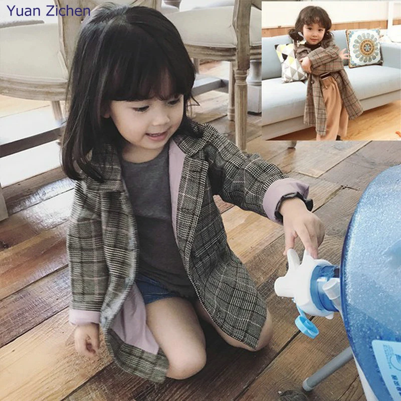 Girls Faux Fur Coat Winter Long Sleeve Warm Coat Jacket Imitation Fur Long Casual Coat For Kids 2-6 Year Soft Outwear For Child