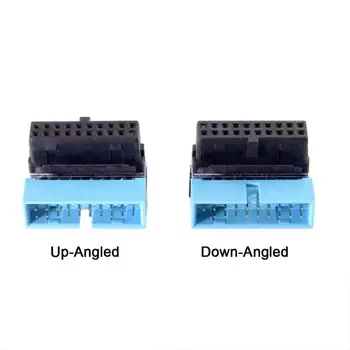 

USB 3.0 20pin Male to Female Extension Adapter Angled 90 Degree for Motherboard Mainboard