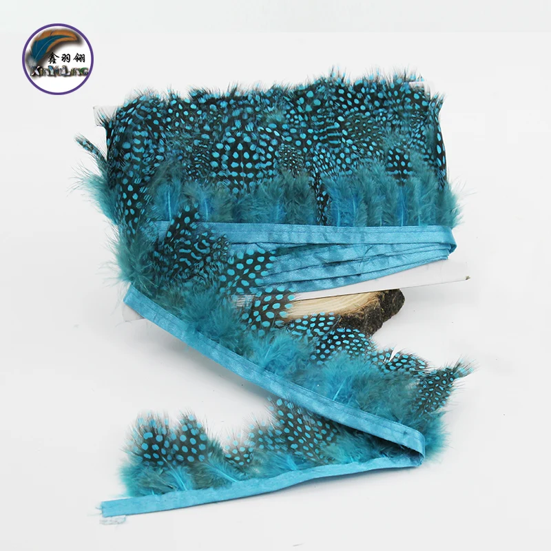 2-2,8 дюйма(5-7 см) натуральный синий перо фазана отделка бахрома с атласной лентой шитье ремесла украшения костюмов