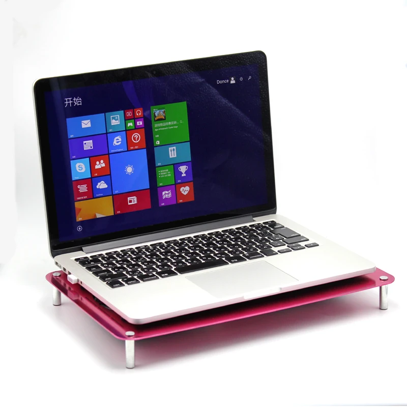 Алюминиевая охлаждающая подставка для ноутбука с USB тихий вентилятор охлаждения