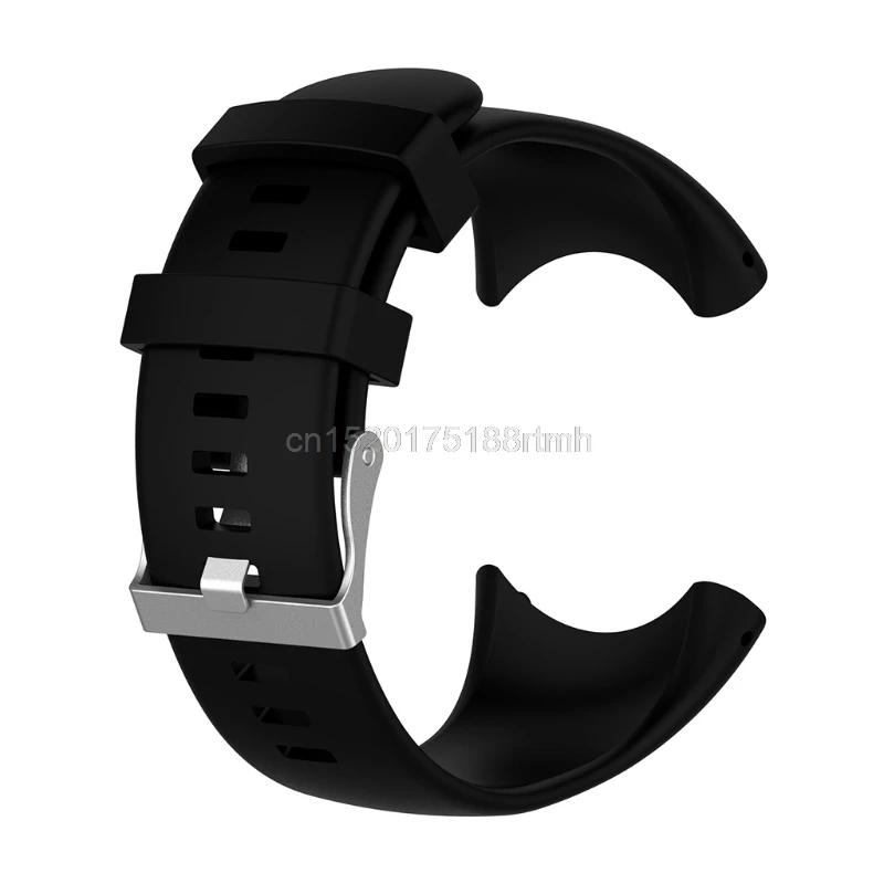 Силиконовый сменный ремешок для Suunto Core все черные спортивные часы