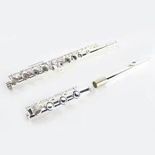 Wholesale Suzuki 17 hole C Flute Openings Silver Plus The E Key Flute Tail Pipe Column Type