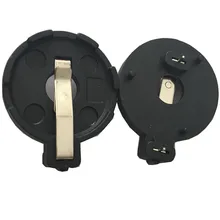 BS-3-1 держатель батареи 3 V аккумуляторная батарея для CR2032 пуговица-Монетка батарея 2 кнопках шаг = 19,7 мм сквозное отверстие, 100 шт./лот