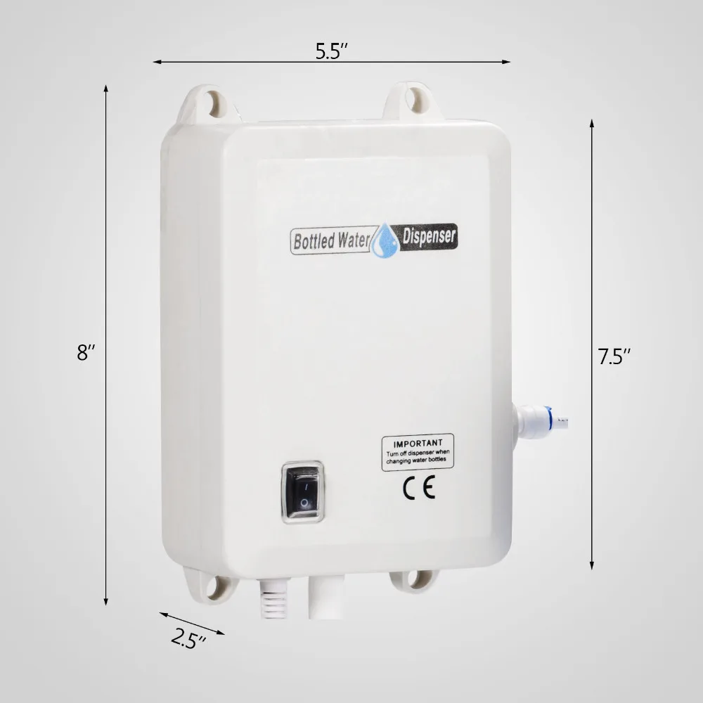 

Bottled Supply Water Tap Dispensing Pump System Bw2000A 40 Psi 20FT 1/4" UK Stock Refrigerator Ice-maker Chilled Drinking