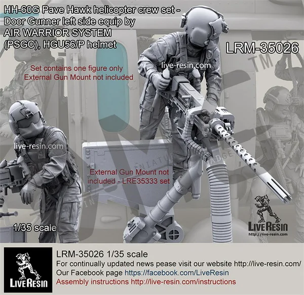 Живая Смола LRM-35026 1/35 HH-60G Pave Hawk вертолет набор команды | Игрушки и хобби