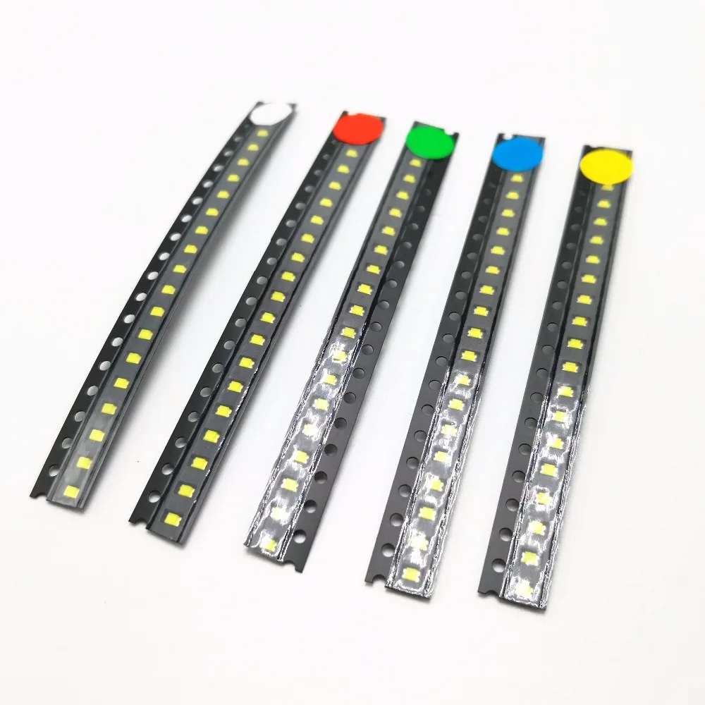 100 шт. 0402 0603 0805 1206 smd светодиодный красный желтый и зеленый цвета белого и синего цвета оранжевый светодиод прозрачный СВЕТОДИОДНЫЙ светильник набор диодов