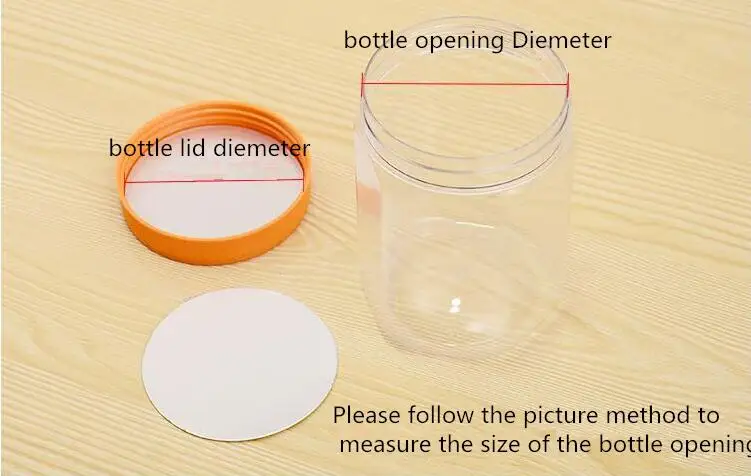 Plastic PP PET PS Bottle Glass Jar, Metal Box Aluminum Induction Sealing Sticker Used with Electromagnetic, 300PCs 4