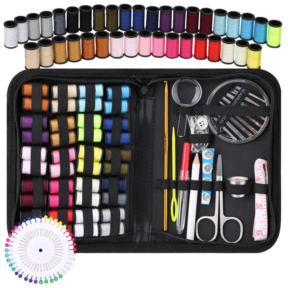 

Sewing Kits DIY Multi-function Sewing Box Set for Hand Travelling Quilting Stitching Embroidery Needle Thread Sewing Accessories