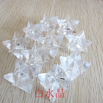 

Natural stone quartz white crystal pendant pendulum merkaba pendants chakra pendule suspension healing with Beads pendant