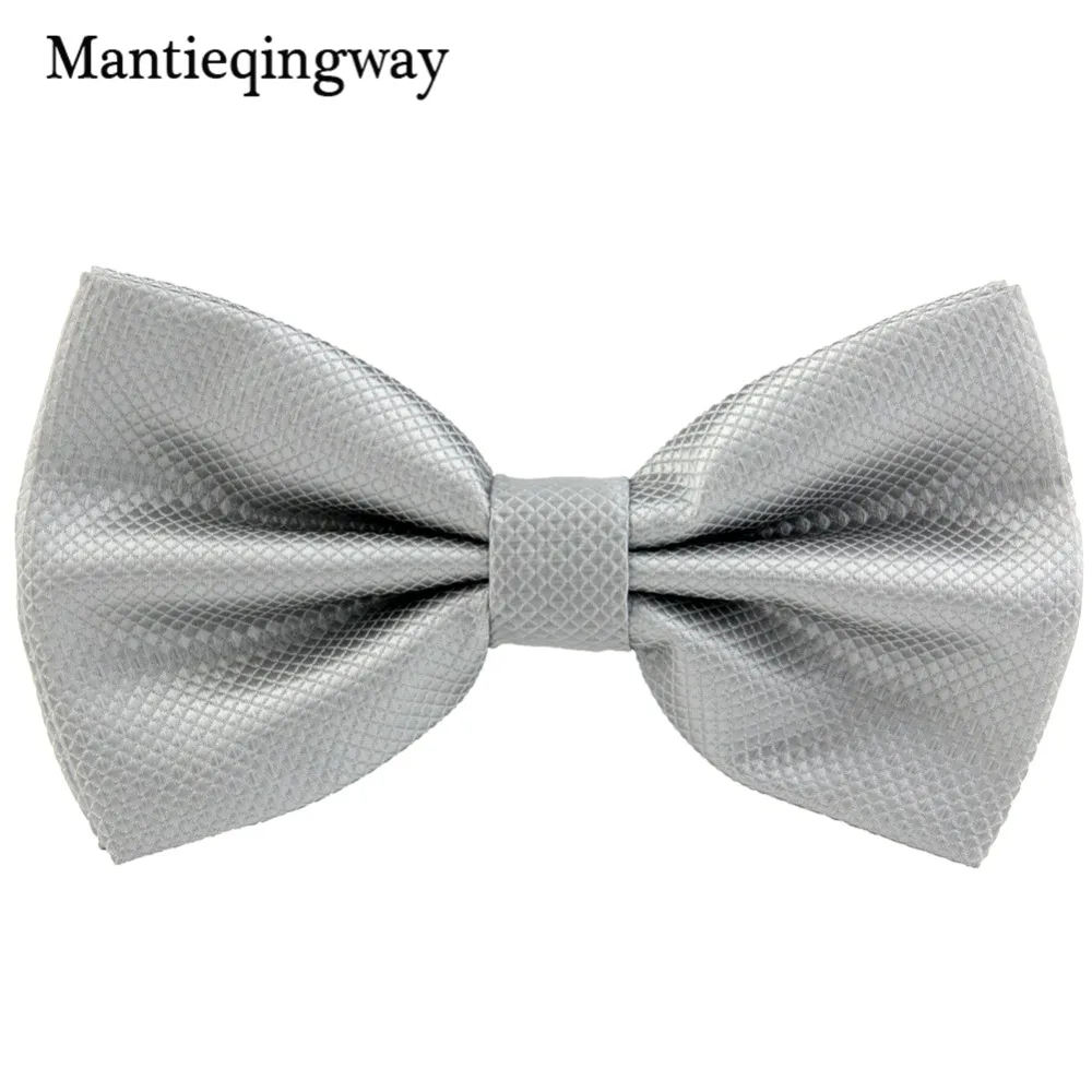 Mantieqingway мужской формальный деловой однотонный галстук бабочка для мужчин жениха