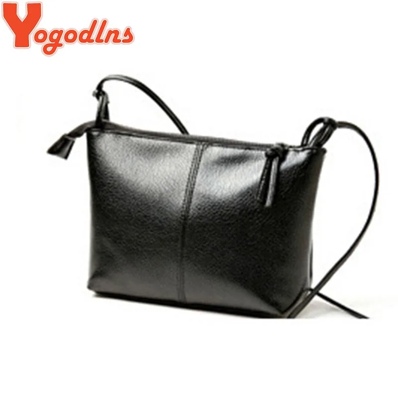 2017 new Women's shoulder bags hot sales PU soft leather handbag Fashion Cross body handbags Black Clutch messenger bags