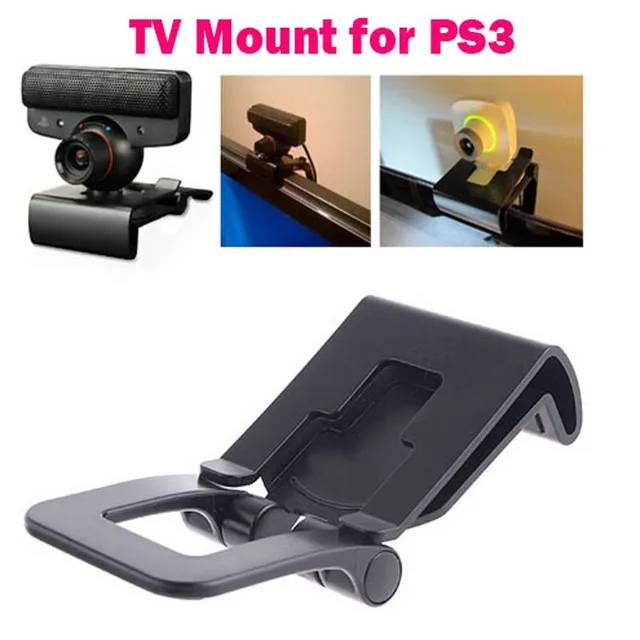 Cheap Adjustable TV Clip Bracket Mount Holder Stand For Sony Playstation 3 for PS3 Move Controller Eye Camera