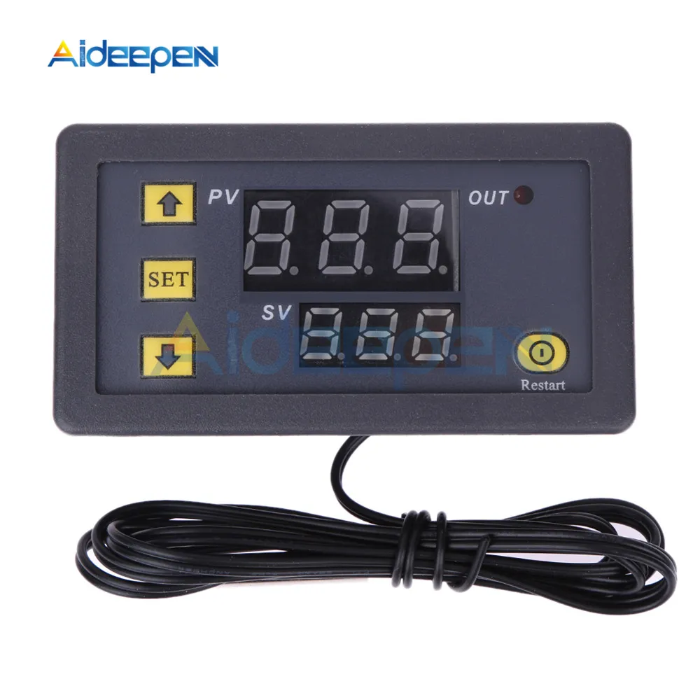 

W3230 Digital Thermostat Digital Temperature Controller Regulator Heating Cooling Control Thermometer Instrument 20A 12V