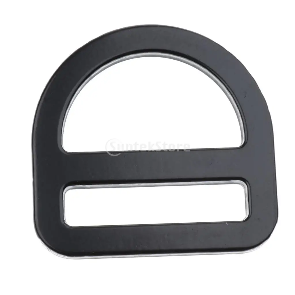 Outdoor 25KN Safety Harness Buckle Slotted D Ring for 45mm Belt Climbing Arborist Hardware