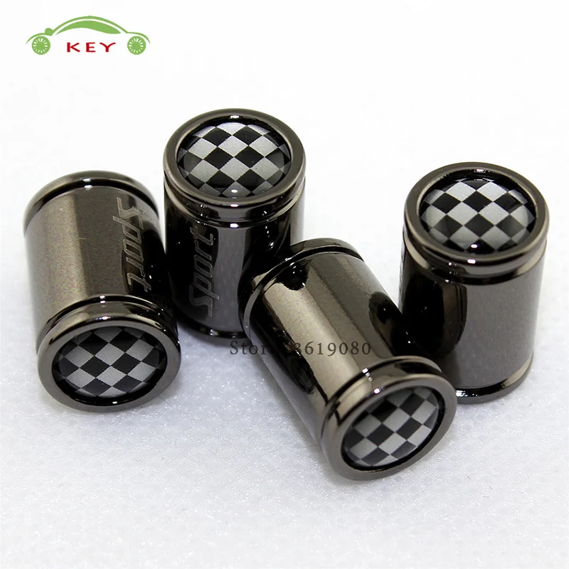 Metal Wheel Stem Covers Tire Valve Caps for F1 Logo for Ferrari BMW