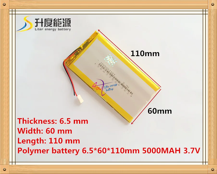 3.7V 5000 mAh Polymer rechargeable Lithium Li Battery For GPS Tablet PC