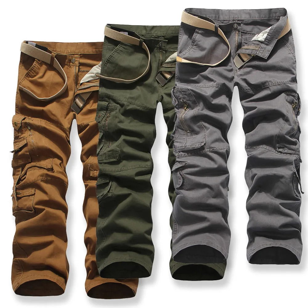 Mens Womens Rugged Straight Leg Multi Pockets Regular