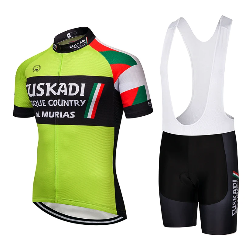 

2019 Euskadi team Clothing bicycle jersey 9D gel pad bicycle shorts sets men Clothing Cycling jerseys breathable Maillot Culotte