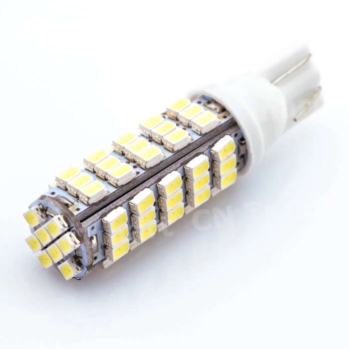 

2x T10 W5W 194 927 161 68LED 68smd 68 SMD 1206 LED Car Side Wedge Light Lamp Bulb for License plate lights DC12V