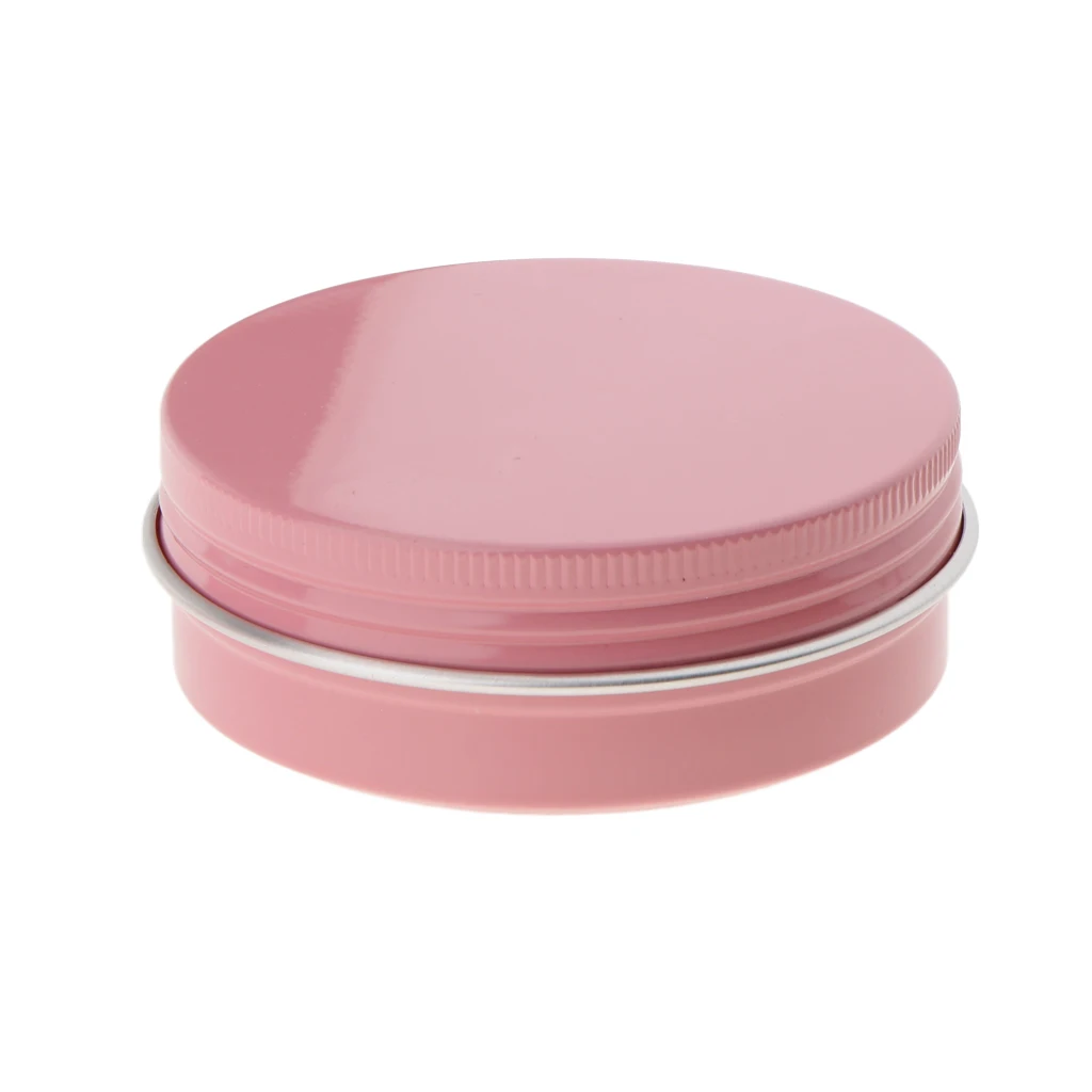 8PCS 60ml Pink Aluminium Lip Balm Pots Makeup Cosmetic Cream Jar Pot Bottle Container