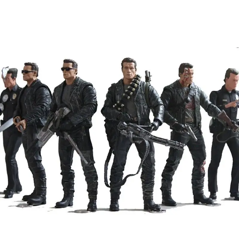NECA Фигурки игрушки 7 стилей 18 см Терминатор 2 ПВХ фигурка модель классическая