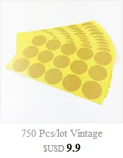 Kraft em Branco Adesivo de Vedação Pacote de Presente Etiqueta de Papel Lote Nova Cor Branca Design Quadrado Faça Você Mesmo Adesivos 1000 Pçs - 6 Material escolar e de escritório