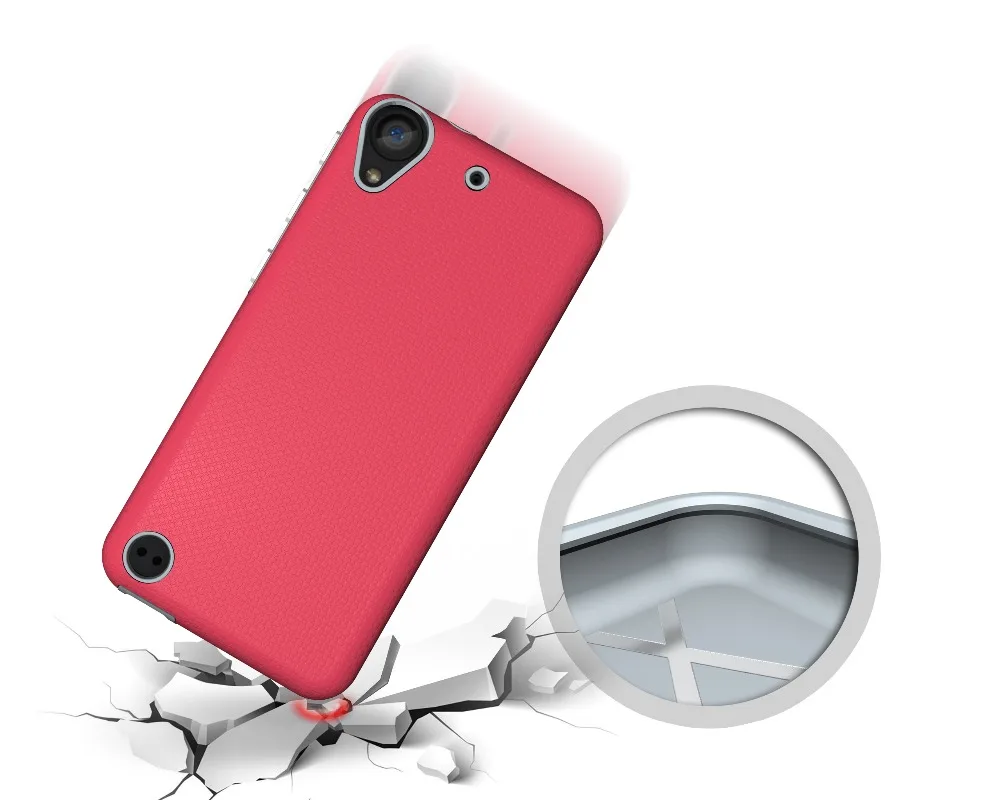 Дергаться 2017 телефон Броня Чехол Мягкий чехол ТПУ & PC для HTC Desire 530 630 828 A9 один M10