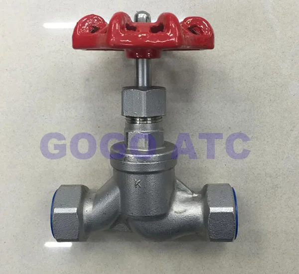 Stainless steel screwed globe valve S type 6-1
