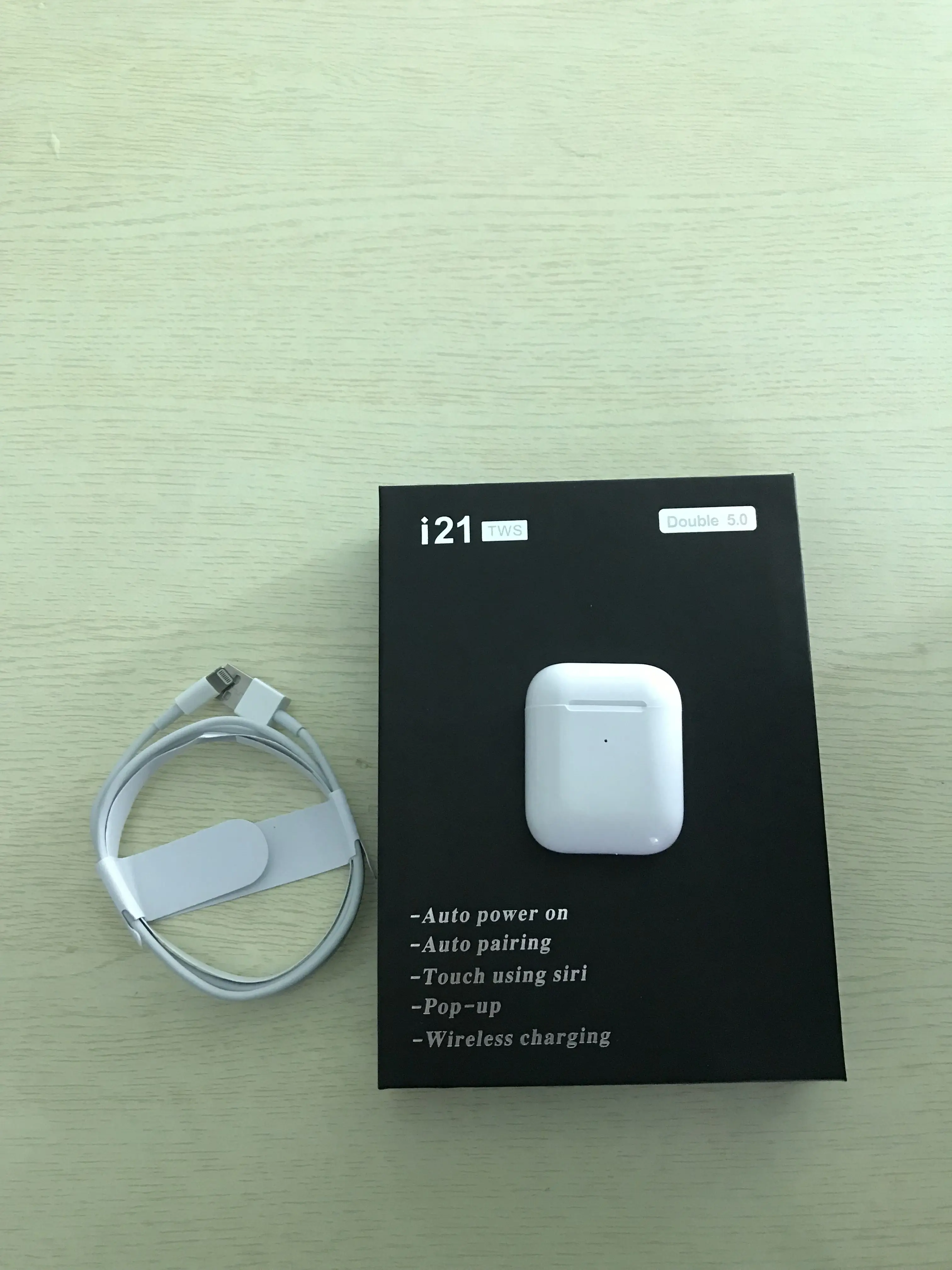 

Super i21 TWS Pop-up AP2 1:1 size Wireless earphones Super Bass Bluetooth 5.0 Earphone Earbuds PK w1 chip i10 i20 tws i12 tws