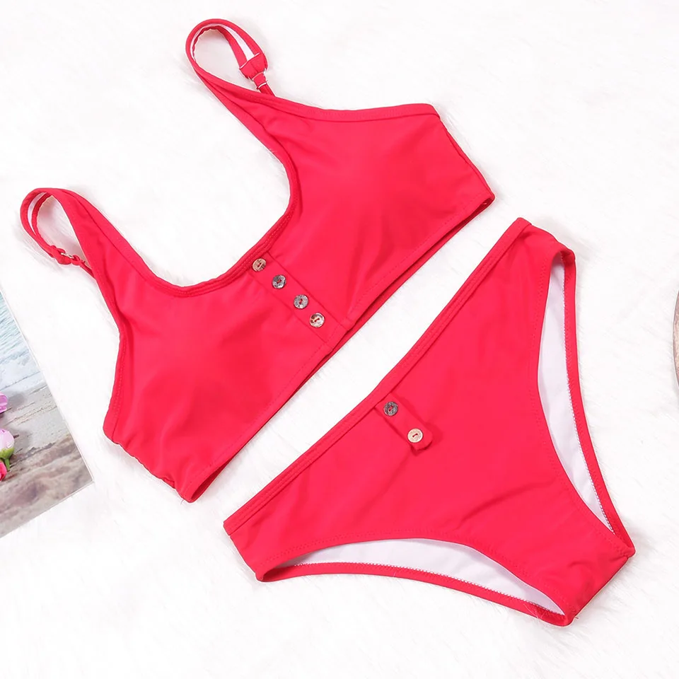 TQSKK 2019 New Sexy Solid Women Swimwear Bikinis Swimsuit Female Summer Retro Bikini Set Beach Swim Wear Bathing Suits Biquini TQSKK 2019 New Sexy Solid Women Swimwear Bikinis Swimsuit Female Summer Retro Bikini Set Beach Swim Wear Bathing Suits Biquini