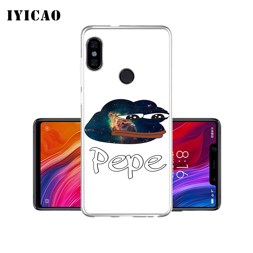 Мягкий силиконовый чехол для телефона IYICAO Pepe the Frog Xiaomi Redmi 4A 5A 6A Note 7 6 5 Pro Plus 4X